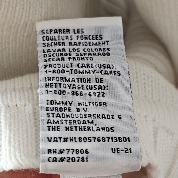 Women Knit Winter Fall Harvest Casual 3/4 Zip TurtleNeck Sweater TommyHilfiger L - Picture 12 of 15